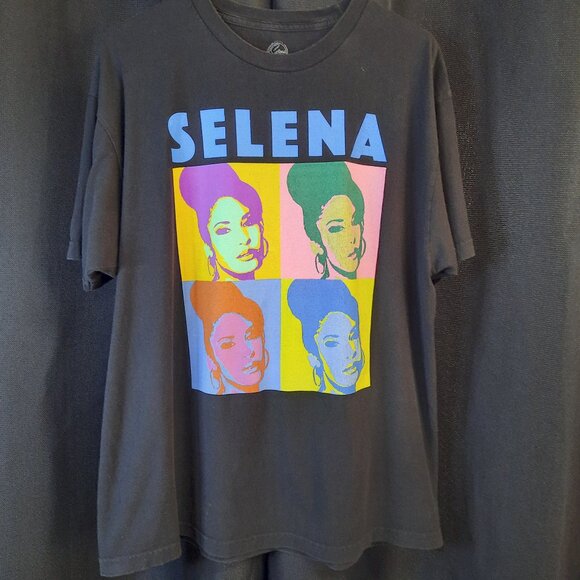 Women's Official Selena Merchandise Andy Warhol Inspired Art Print Size XL Music - Picture 1 of 6